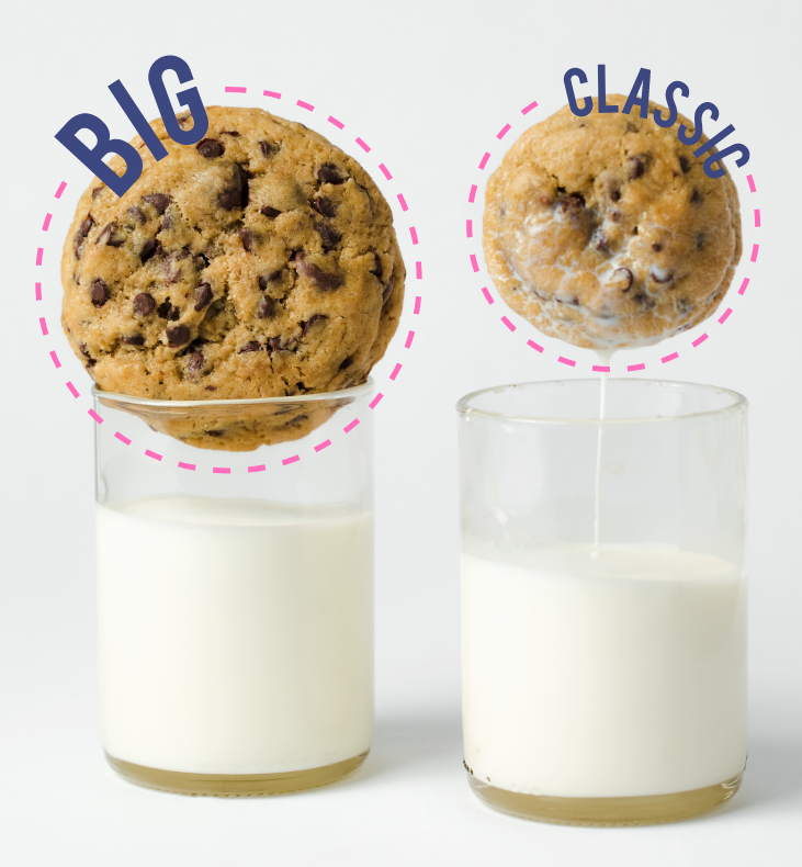 Classic vs Big Cookie